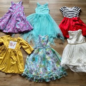 Lot of Girls Dressy Dresses all Size 6
